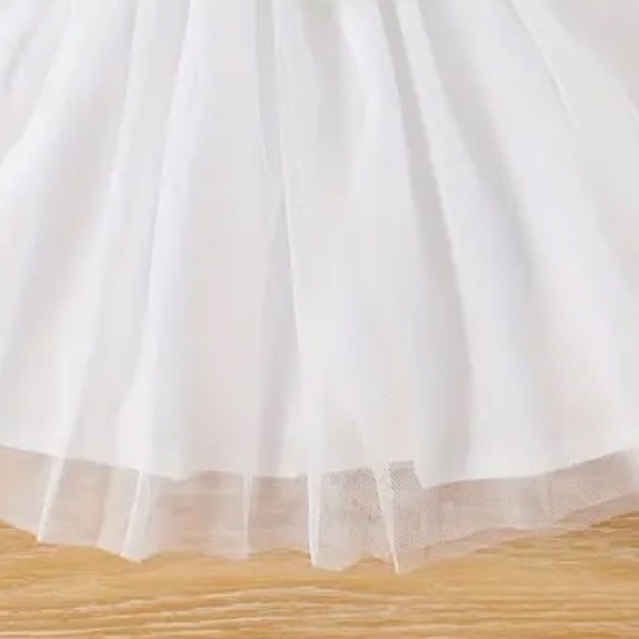 Infant Baby Girl’s Pink Embroidered Sleeveless White Dress (3-6m) NWT - Picture 4 of 7